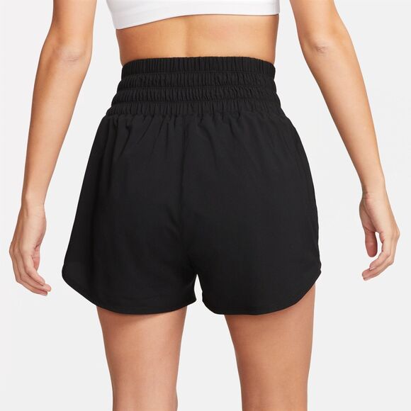Nike DX6642-010 Women's Sz S Black Dri-FIT Ultra High-Waisted Brief-Lined Shorts - Picture 8 of 9
